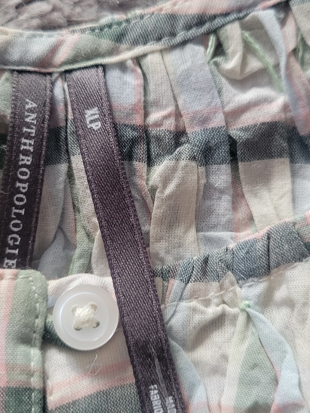 NWT Anthropologie Short Sleeve Button Size XLP - Picture 5 of 11
